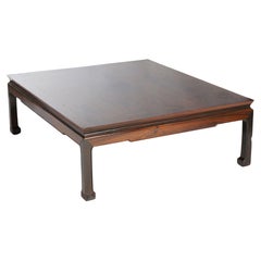 Chinese Inlaid Rosewood Low Coffee Table 20th C