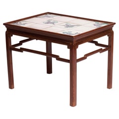 Chinese inspired mahogany coffee table 