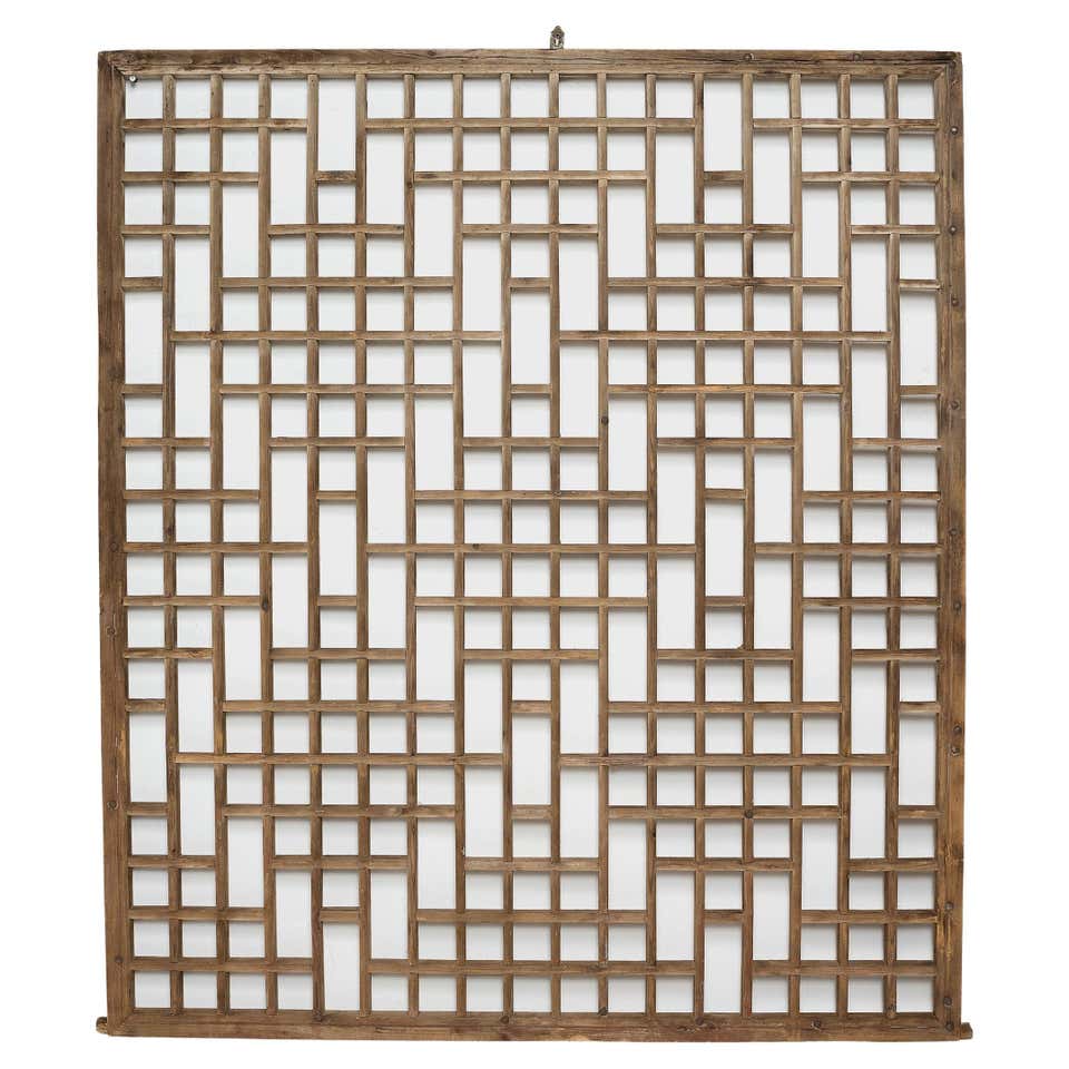 Chinese Lattice Window Panel at 1stDibs | chinese lattice panels ...