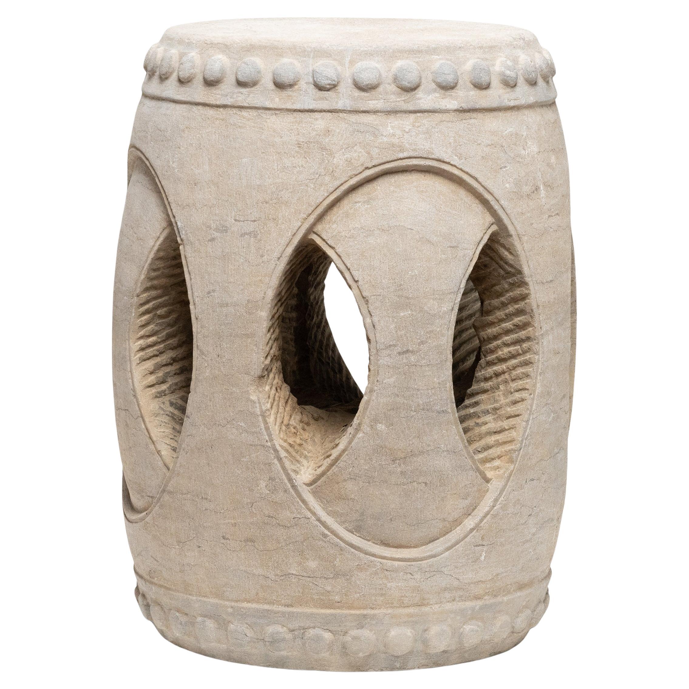 Chinese Interlocking Limestone Drum