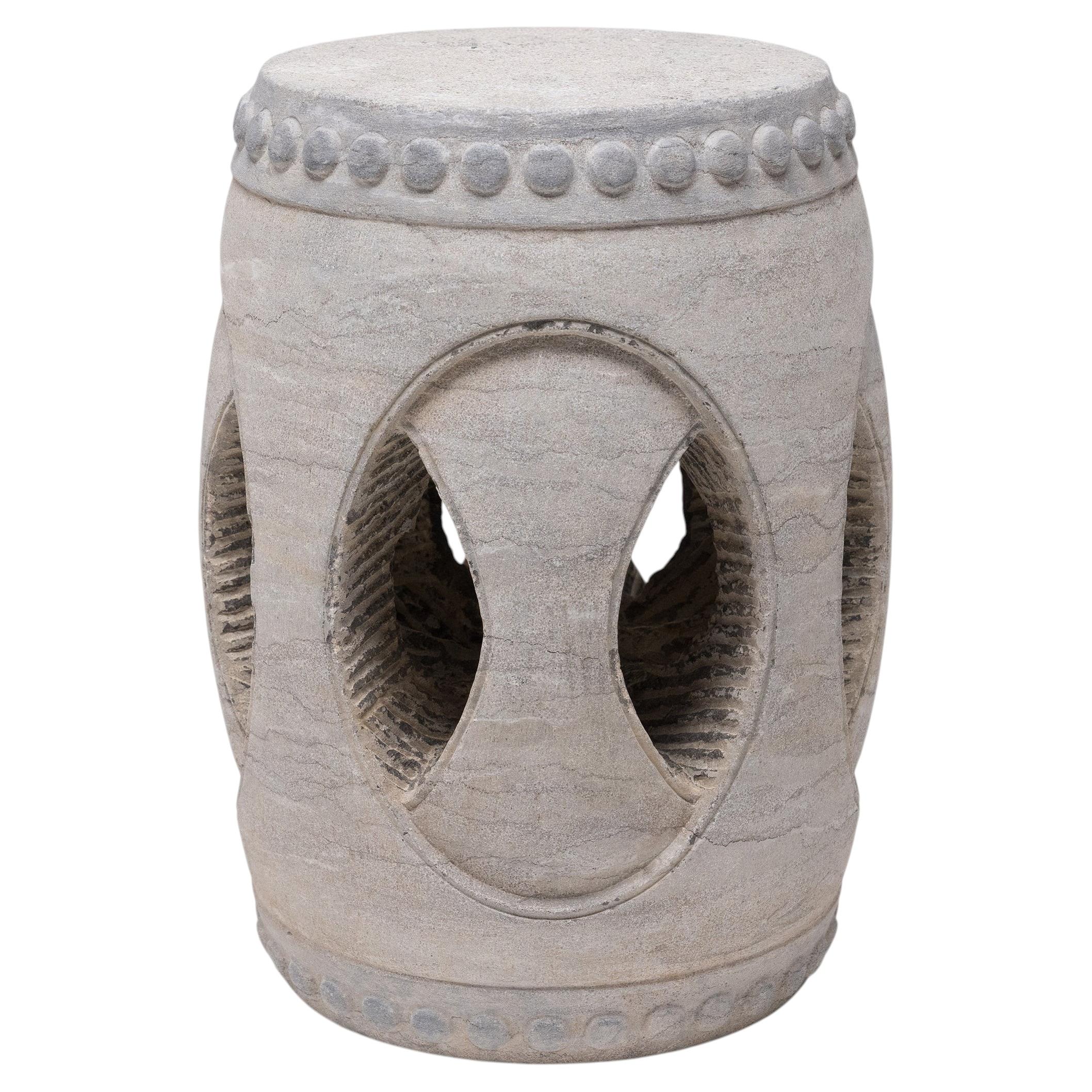 Chinese Interlocking Limestone Drum