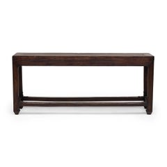 Banc chinois en fer forgé pour deux personnes, vers 1900