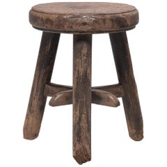 Chinese Iron Star Stool, ca. 1850
