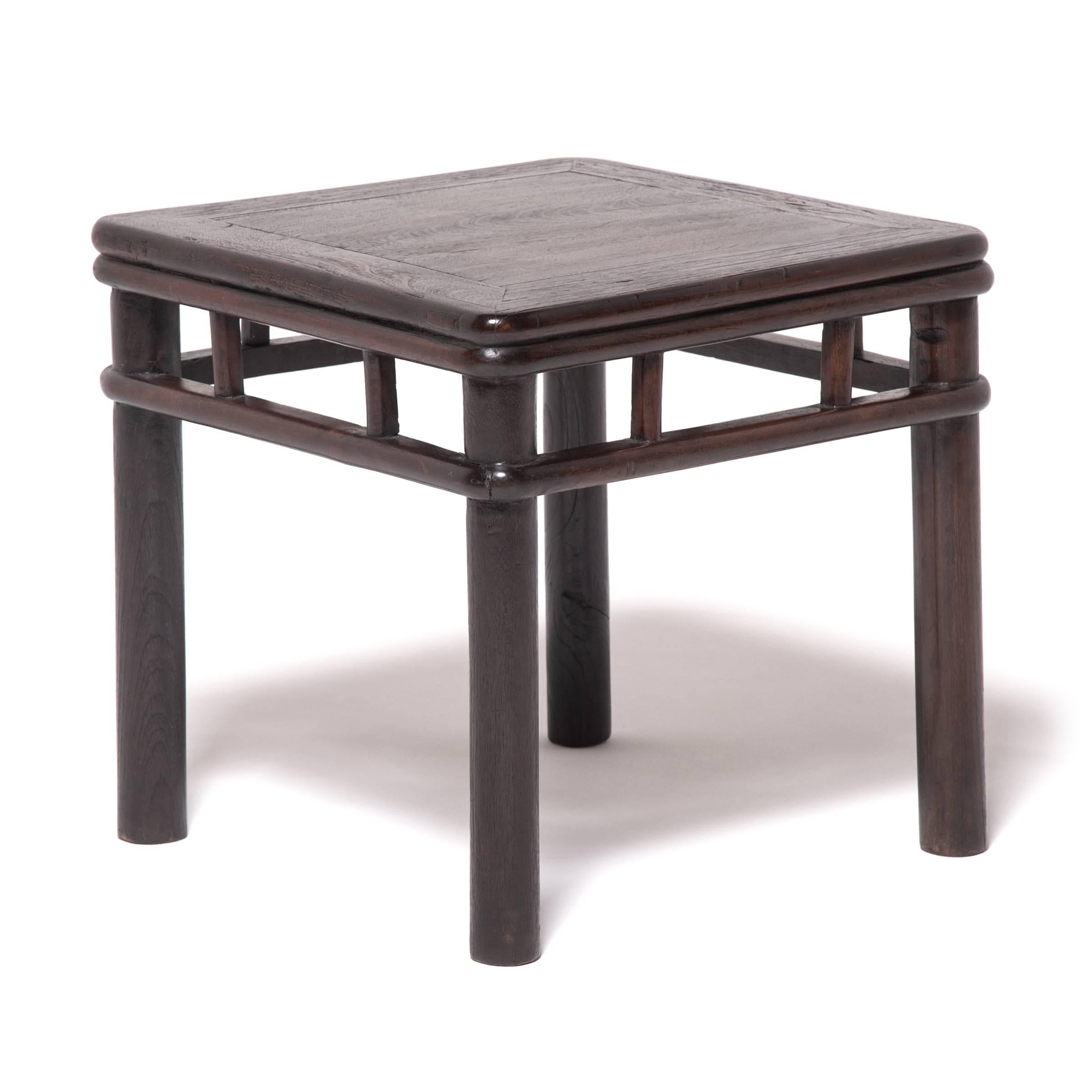 Chinese Ironwood Feng Deng Stool, c. 1850 In Good Condition In Chicago, IL