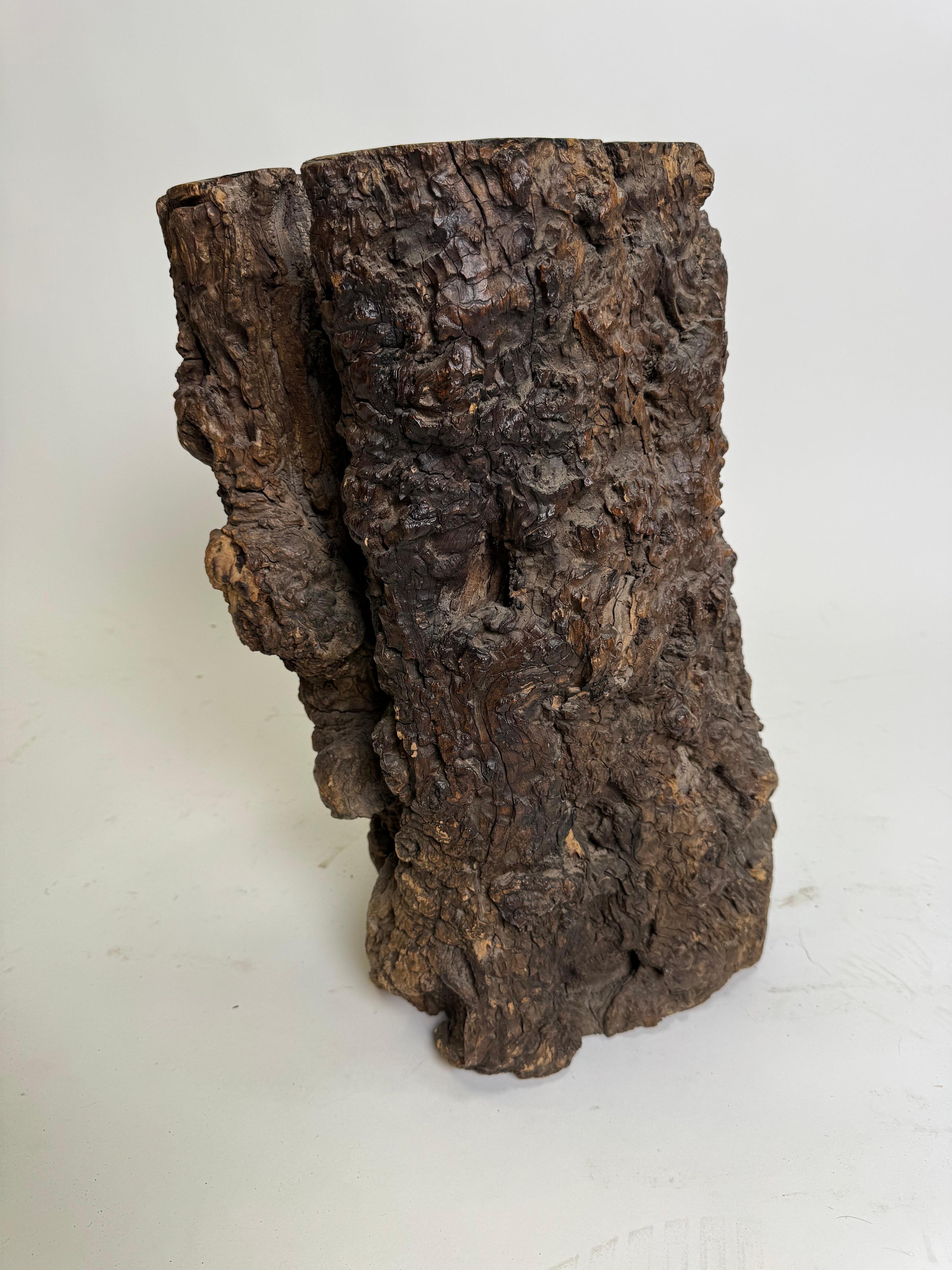 Chinese Ironwood Side Table Base In Good Condition For Sale In Dallas, TX