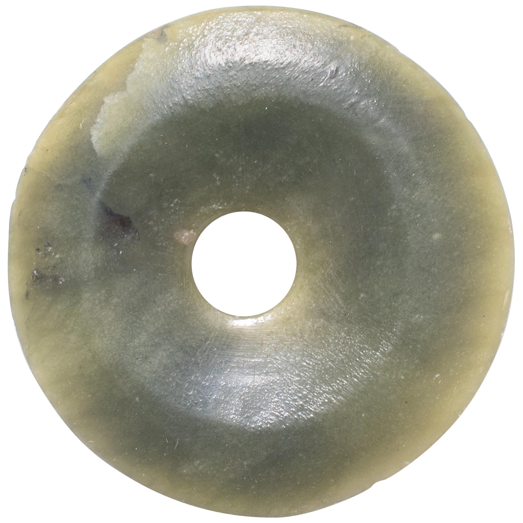 Chinese Jade Bi Disc Charm
