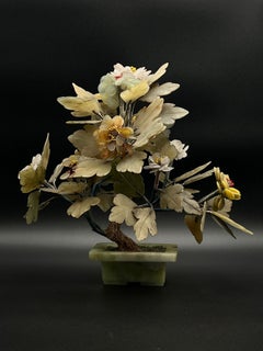 No.2 of 2, Chinese Jade Bonsai Tree with Jade Pot