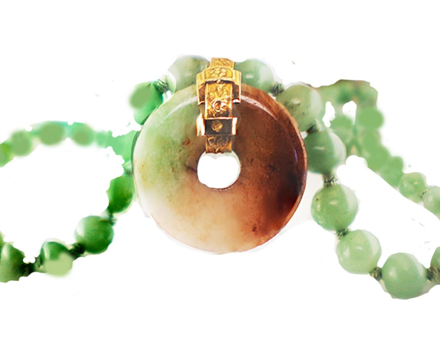 jade disk necklace