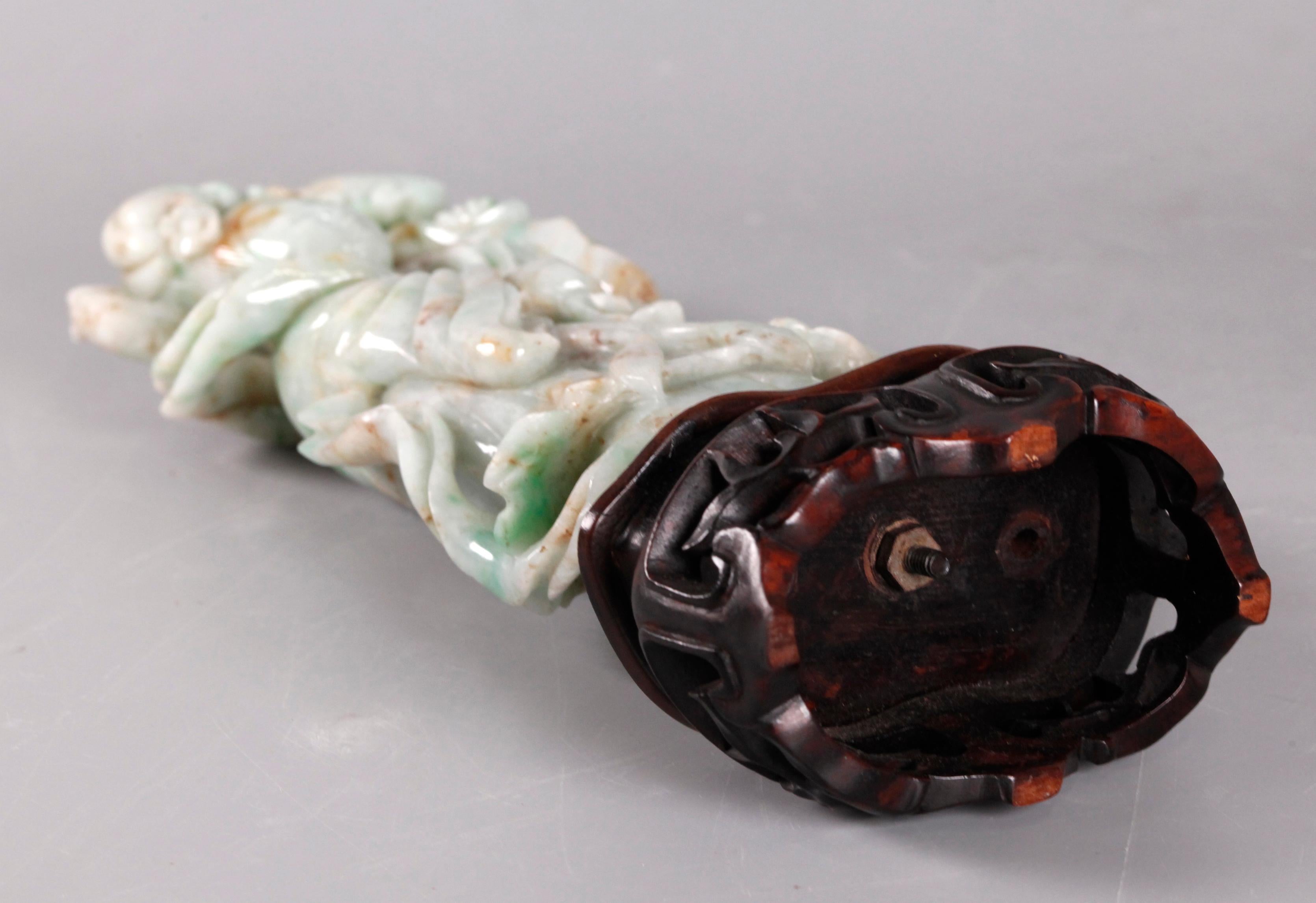 Jade Chinese jade female immortal, Republican period For Sale