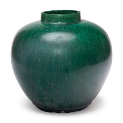 Chinese Jade Green Glazed Jar, 19th Century