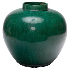 Chinese Jade Green Glazed Jar, 19th Century