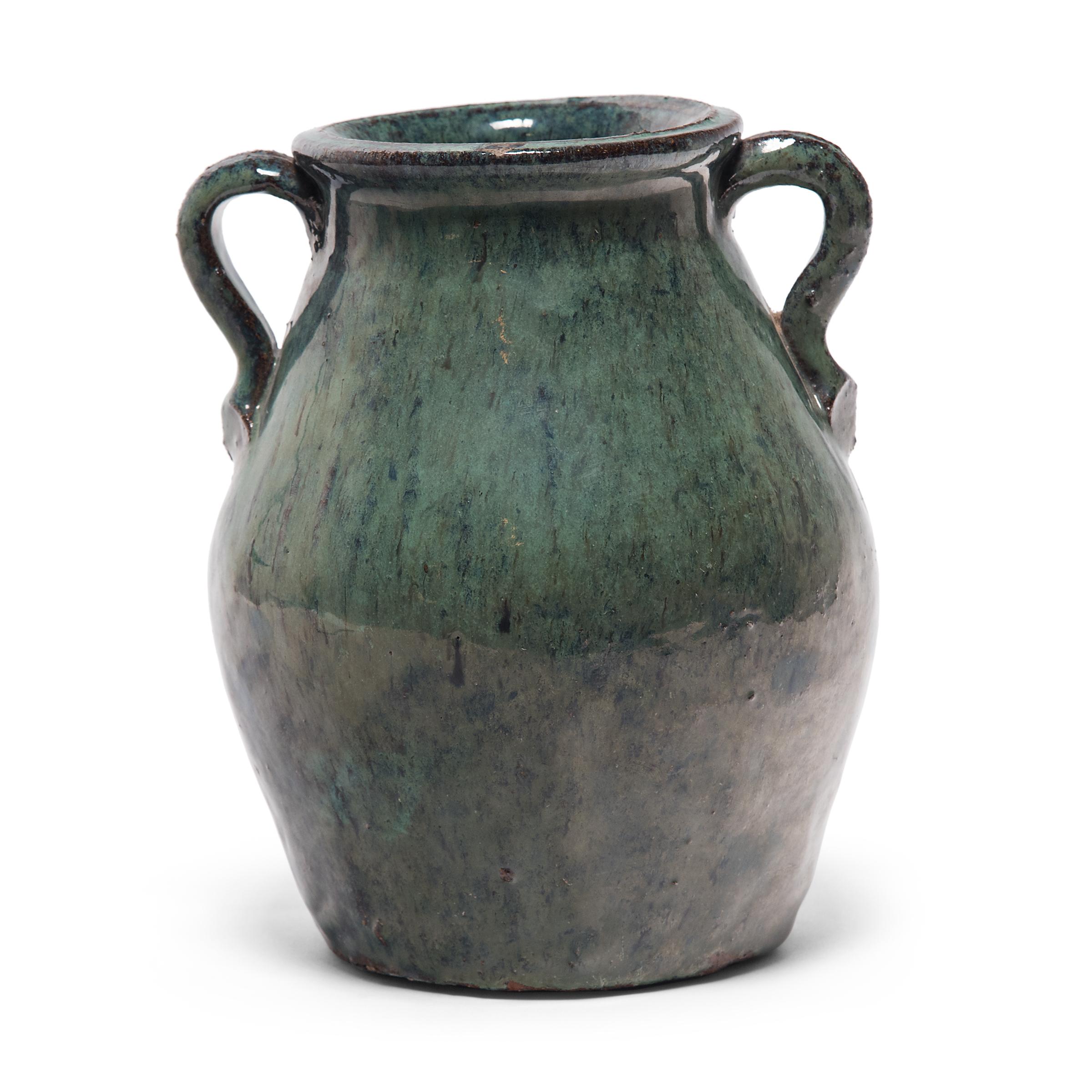 Glazed Chinese Jade Green Kitchen Jug, circa 1900