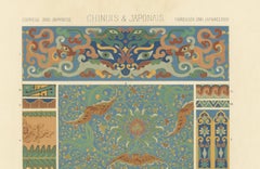 Chinese & Japanese Ornament Print – Lithograph of Asian Decorative Arts, ca.1869