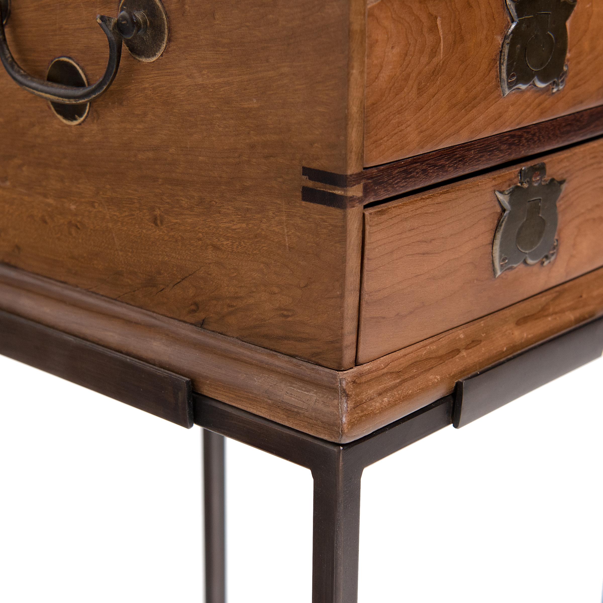 Chinese Jewelry Box Table with Peaches and Pomegranates, c. 1900 6