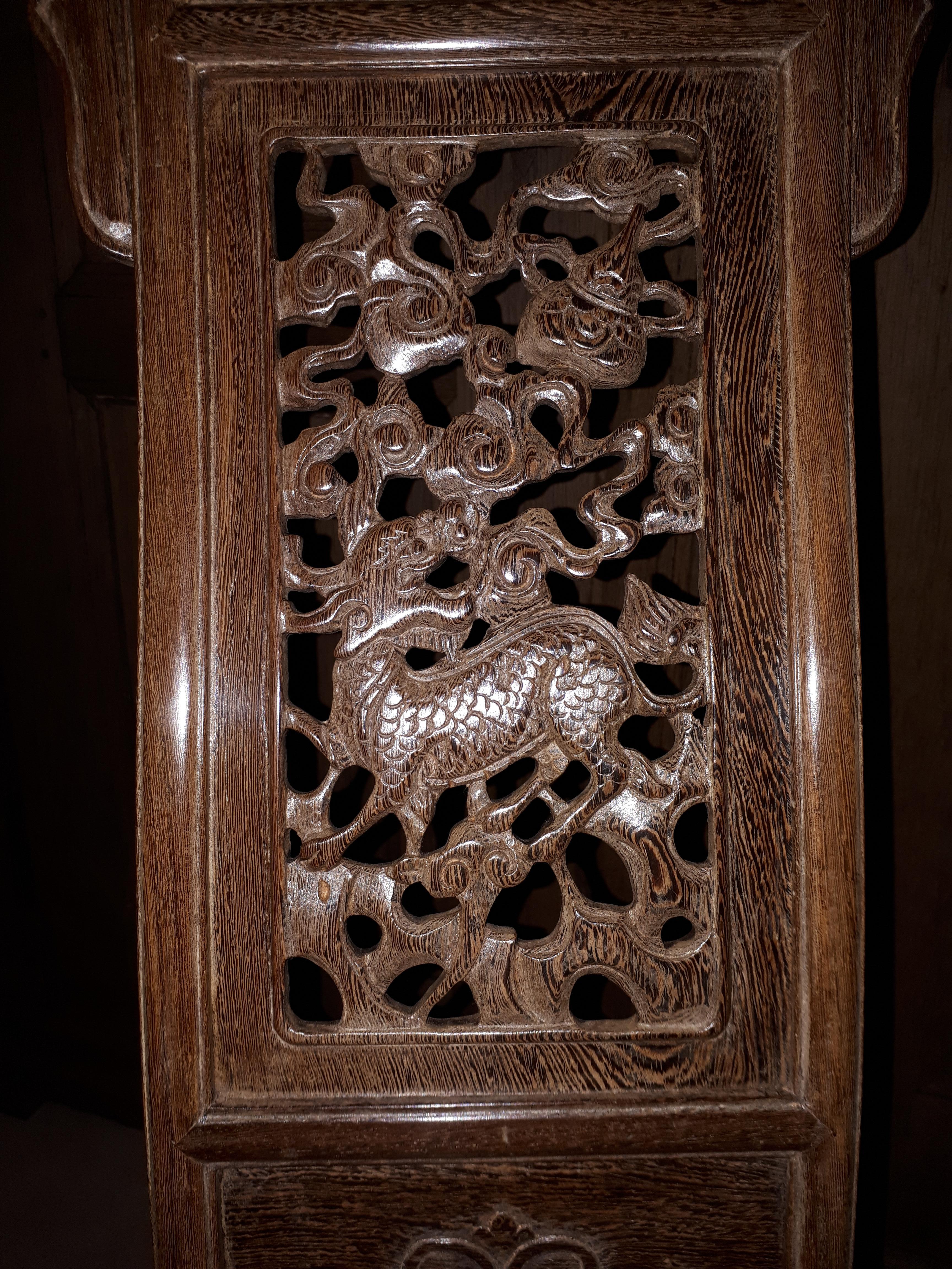 Chinese Jiaoyi Folding Armchair In Jichimu, China Qing Dynasty For Sale 4