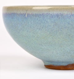 Chinese Jun Ware Blue Hares Fur Glazed Art Pottery Bowl
