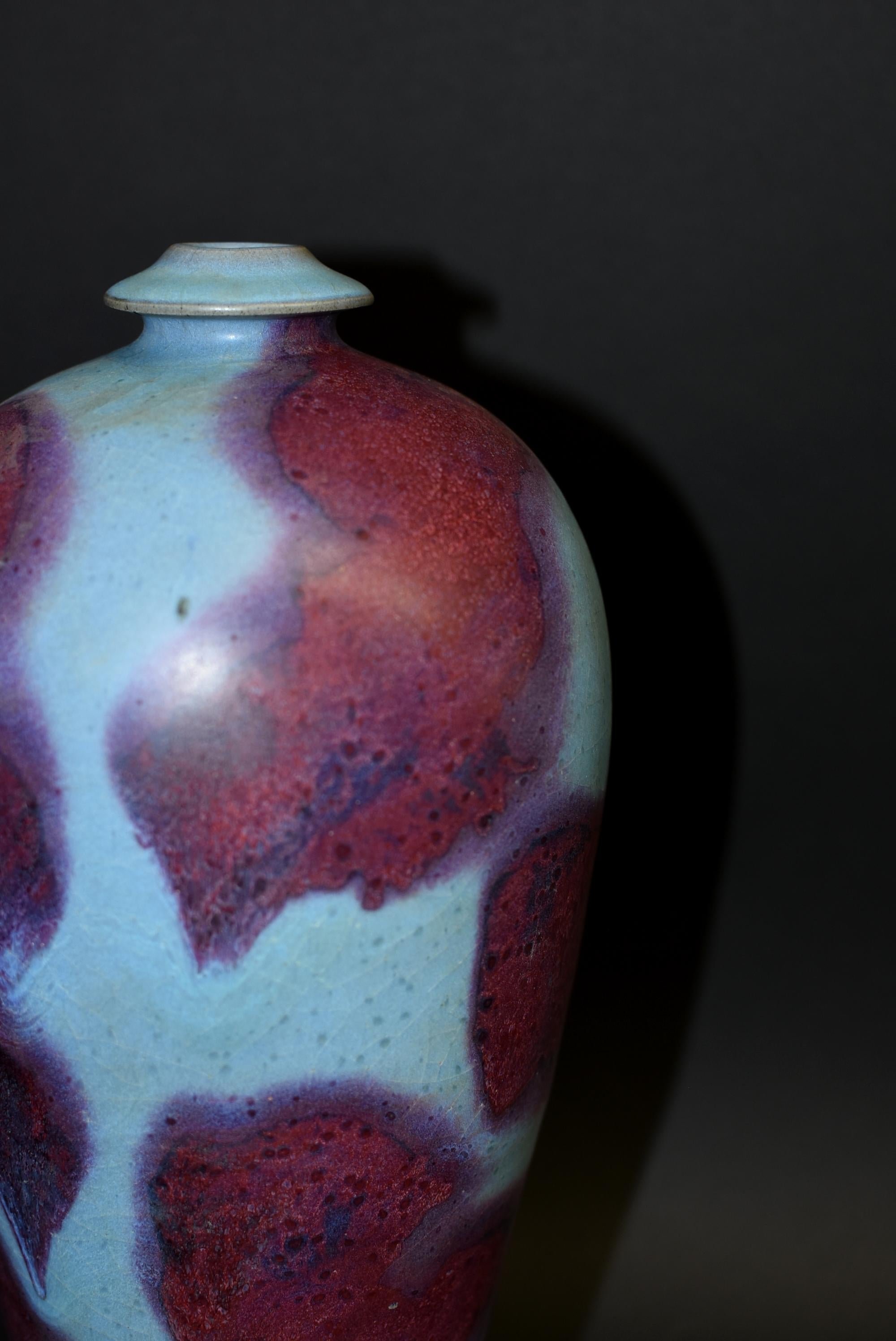 Chinese Jun Ware Porcelain Vase, Tang Dynasty Style 13