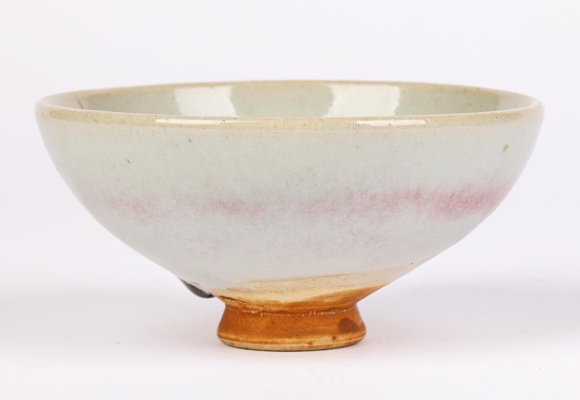 Chinese Jun Ware Streak Glazed Art Pottery Bowl For Sale 5