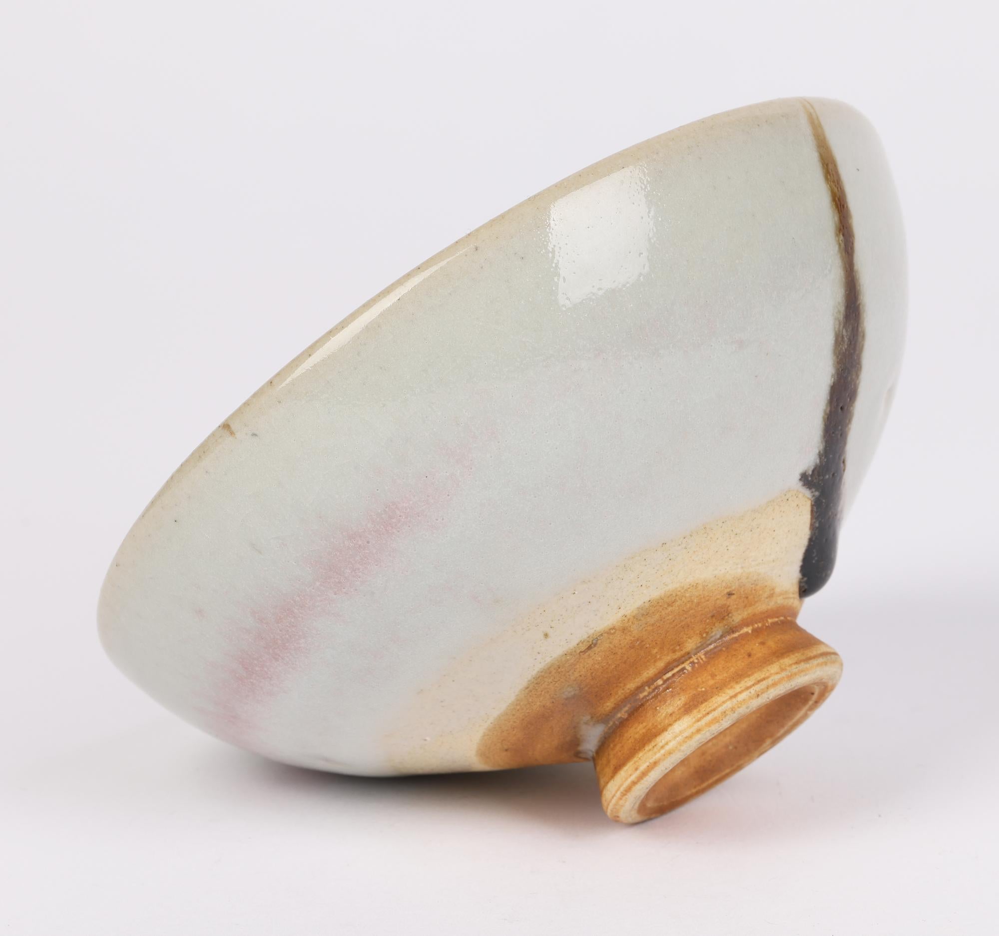 Chinese Jun Ware Streak Glazed Art Pottery Bowl For Sale 1