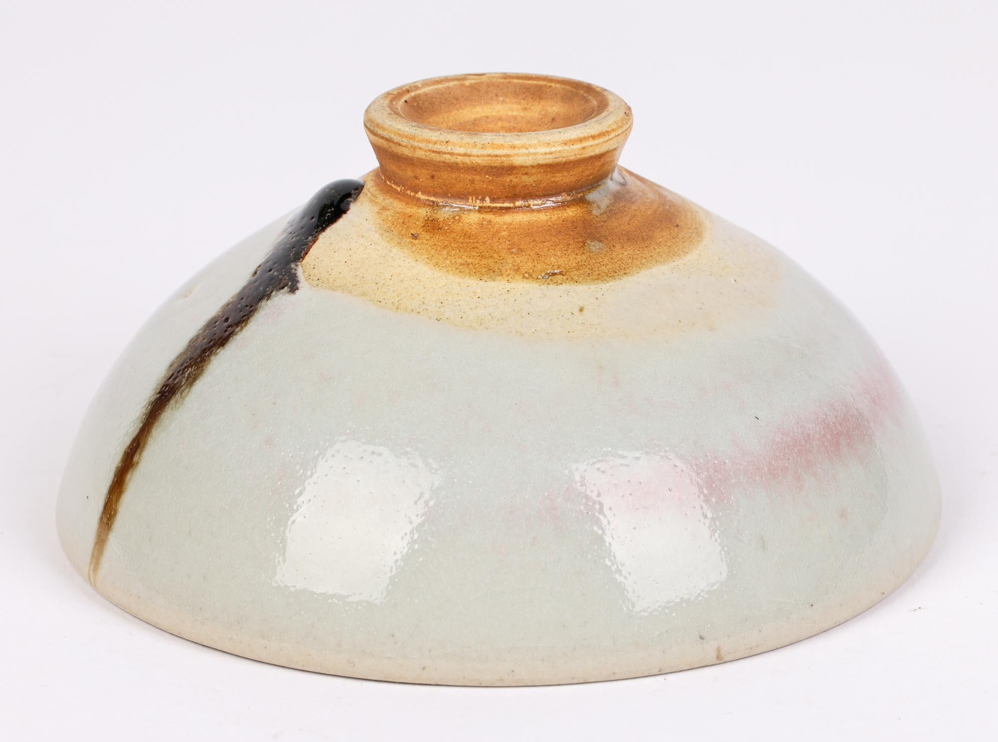 Chinese Jun Ware Streak Glazed Art Pottery Bowl For Sale 2
