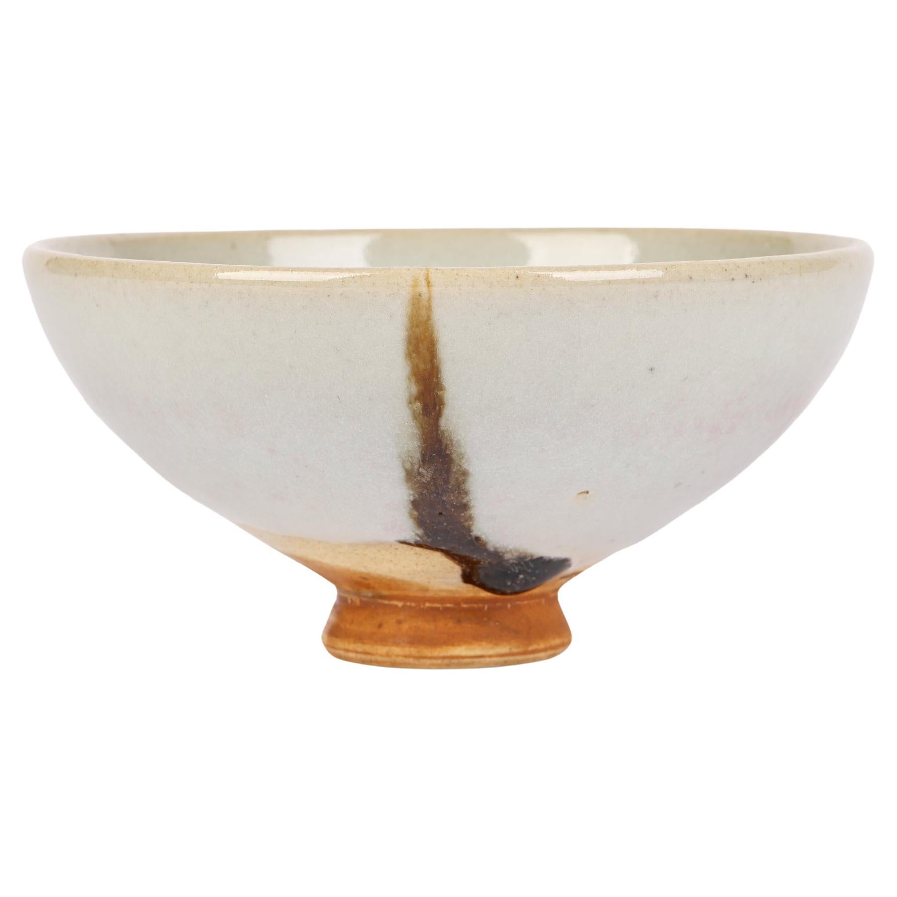 Chinese Jun Ware Streak Glazed Art Pottery Bowl For Sale