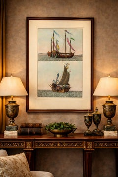 Chinese Junks and Sailing Vessels – Ferrario Il Costume Antico e Moderno, 1815