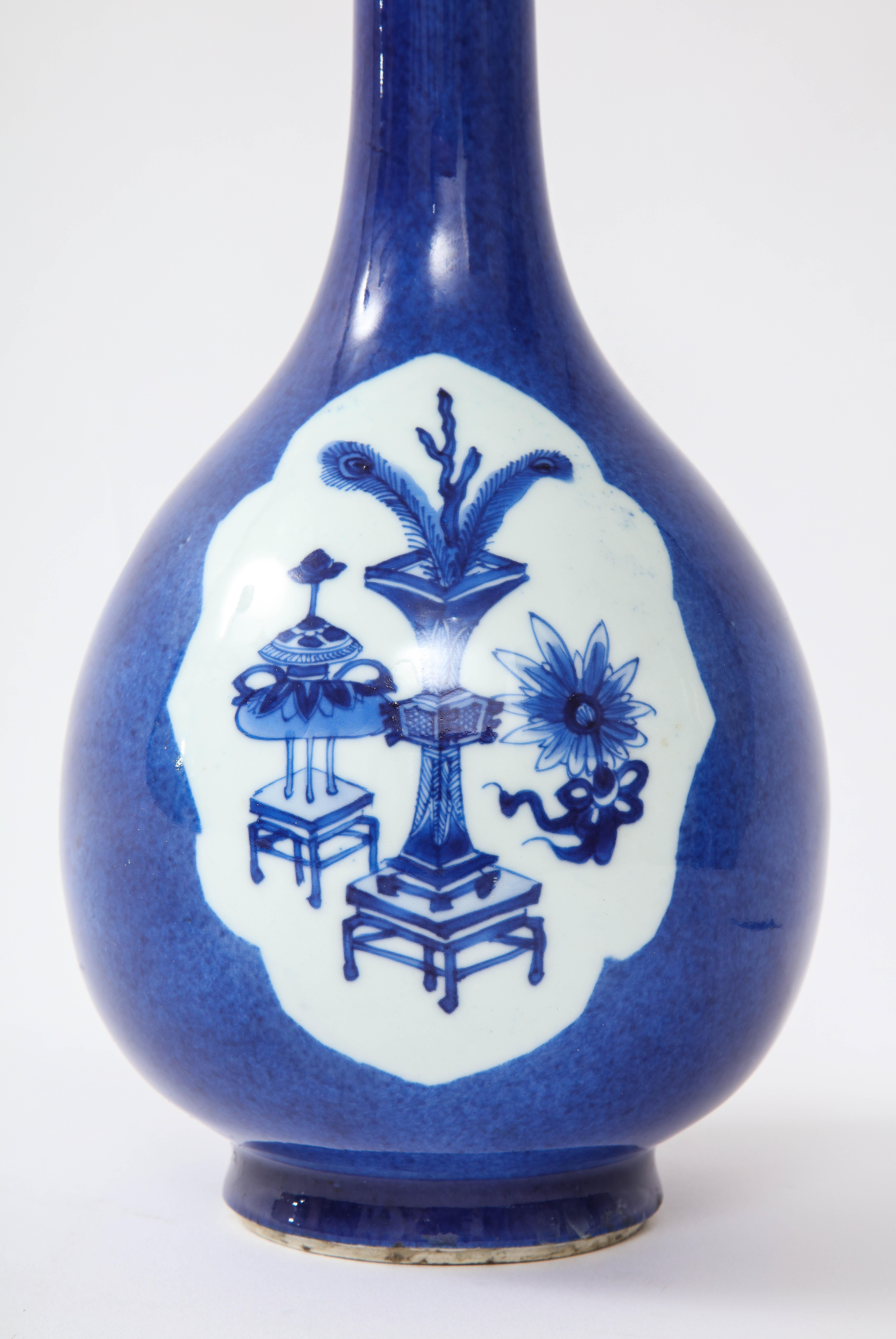 Chinese Kangxi Blue/White Pear Form Porcelain Vase, Collection of Herbert Hoover 4