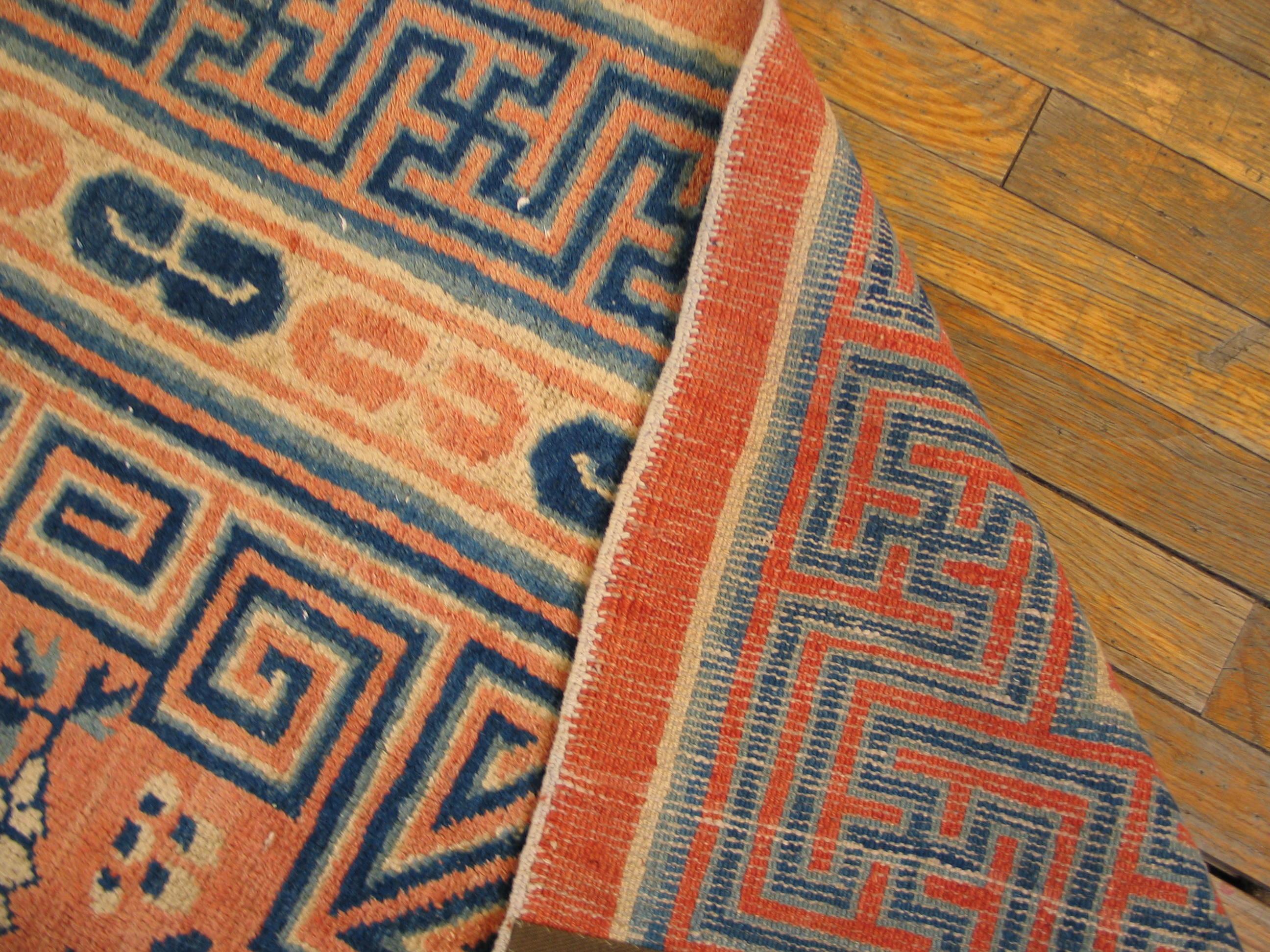 Chinese Kansu Small Carpetn 6' 0''x 8' 6'' For Sale 2