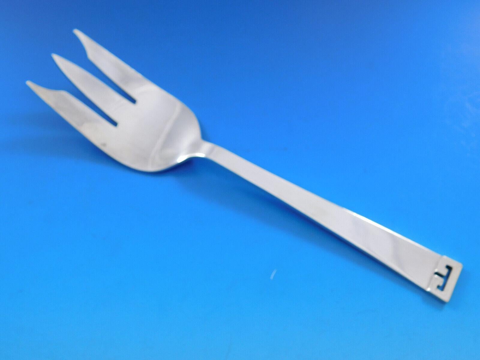 Ensemble de couverts en argent sterling 8 personnes 53 pièces dîner Chinese Key par Allan Adler en vente 2