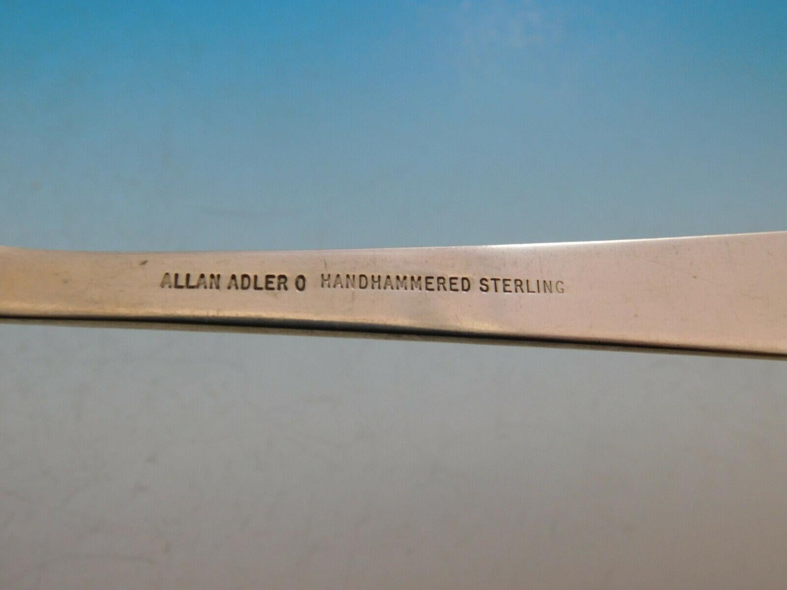 Mid-Century Modern Chinese Key by Allan Adler Sterling Silver Flatware Set Service 80 pcs Dinner