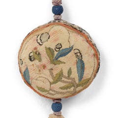 Chinese Knotted Silk Tassel with Peaches & Blossoms, c. 1900