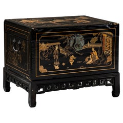 Antique Chinese Lacquer Chest, Early 20th Century