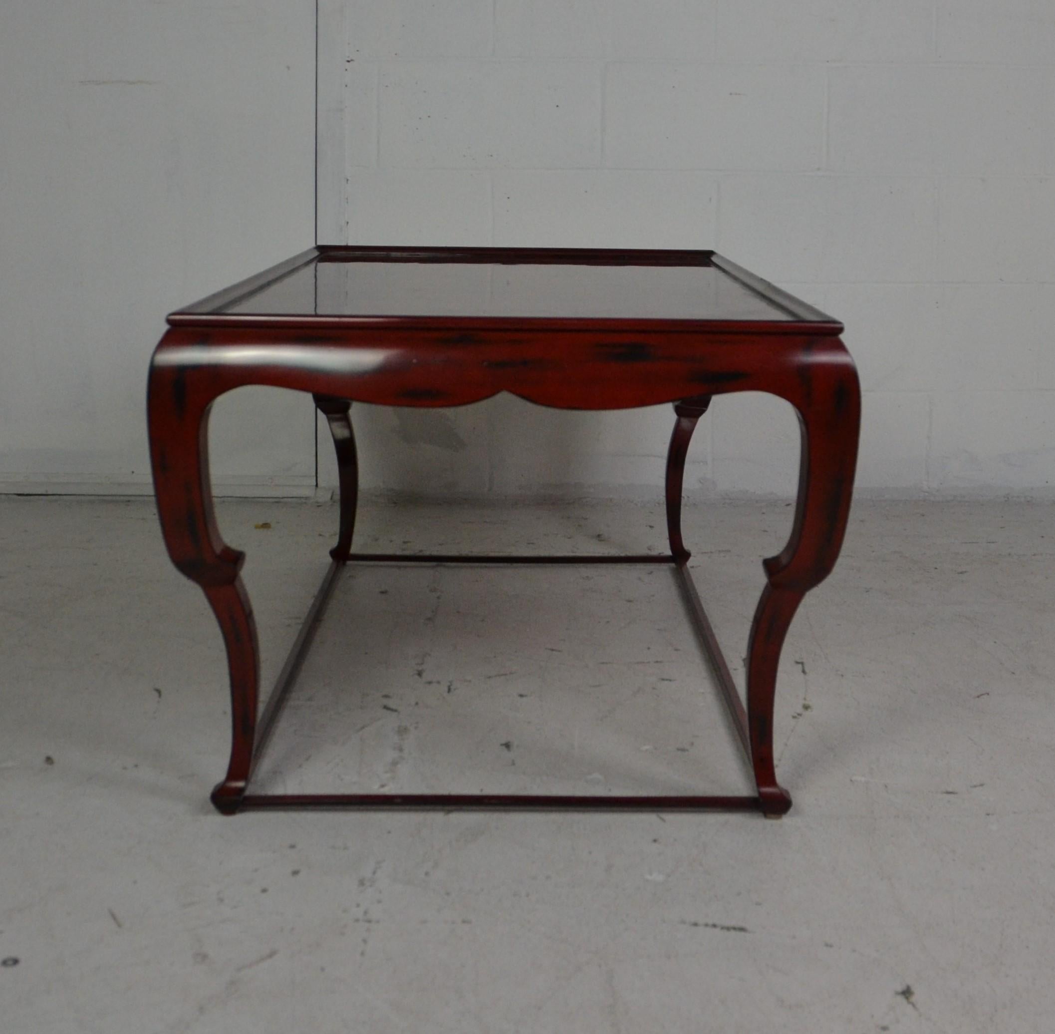 Chinese Lacquer Coffee Table In Good Condition In Pomona, CA