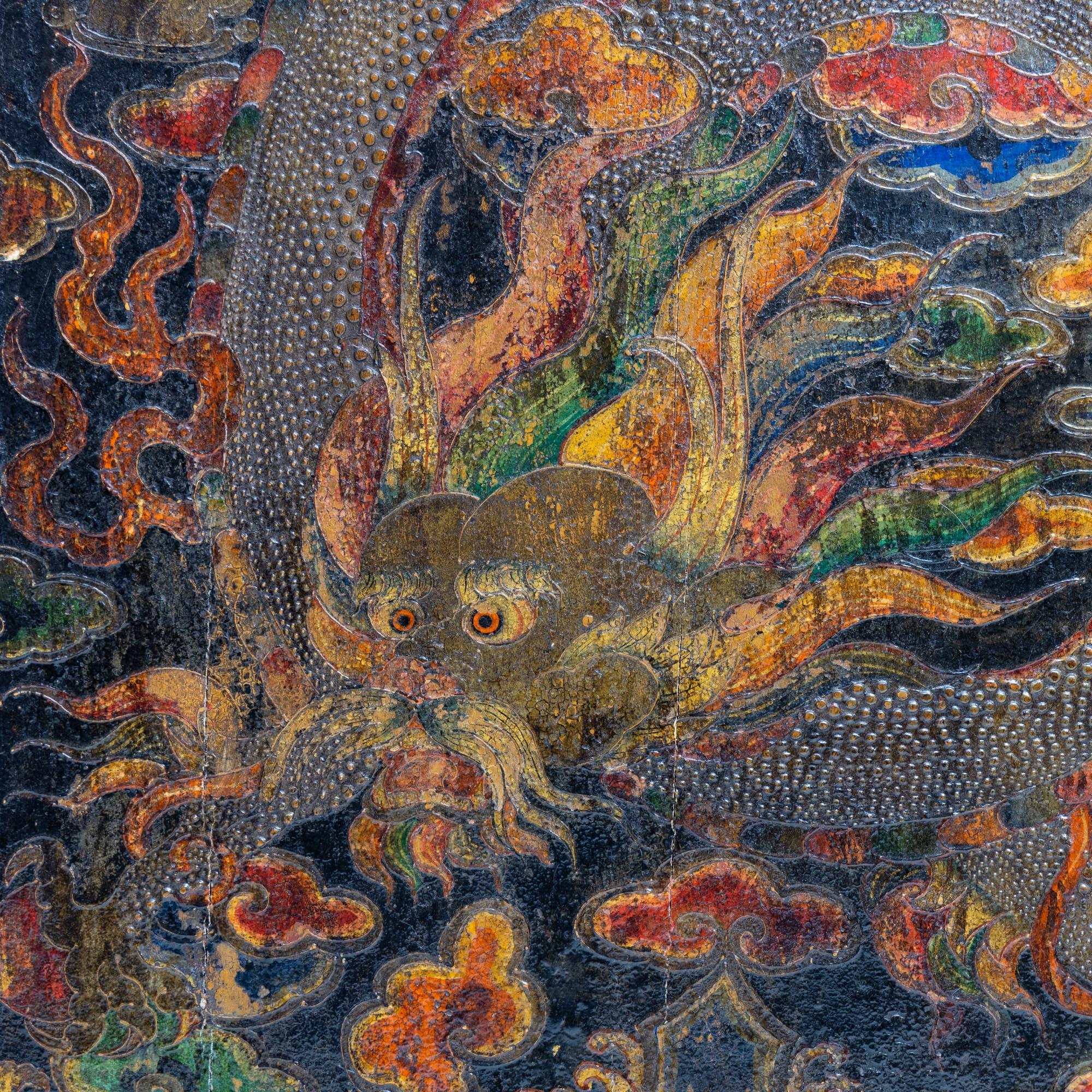 20th Century Chinese lacquer panel For Sale