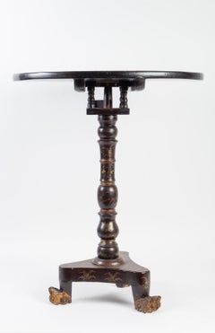 Chinese Lacquer Pedestal Table, 1830