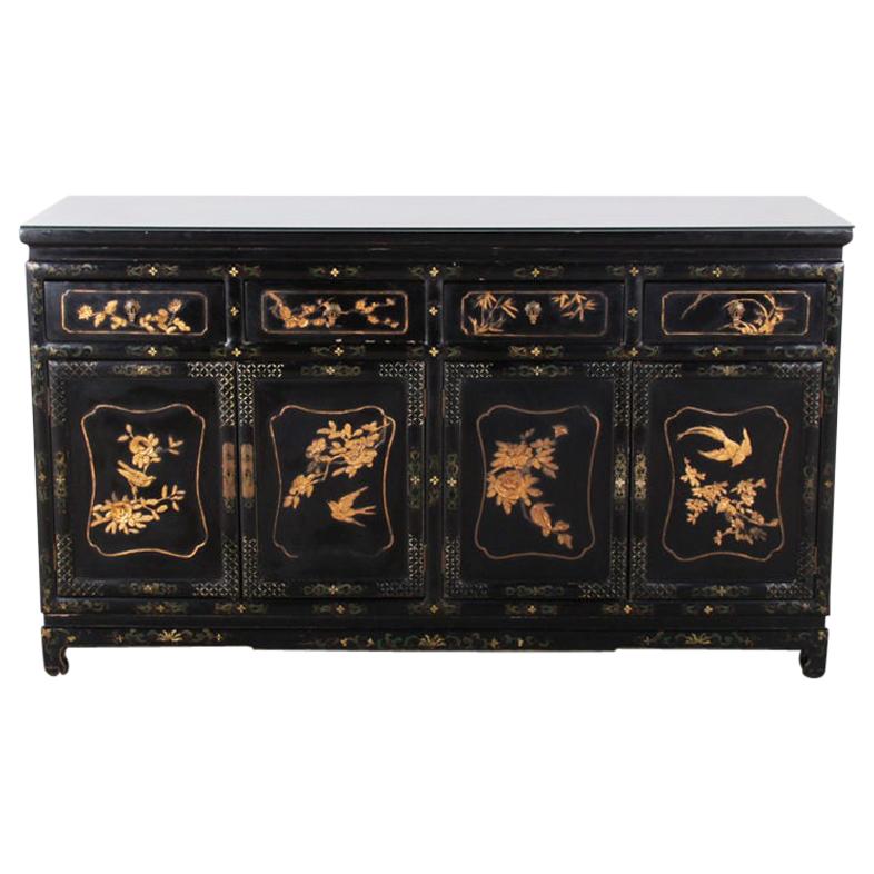 Chinese Lacquer Side Cabinet