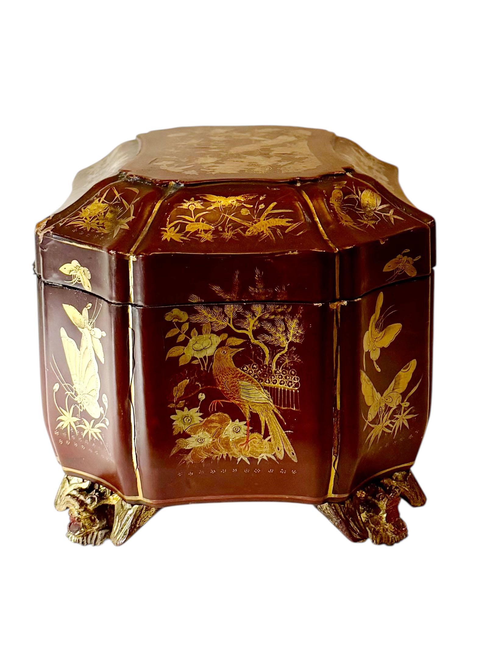 Porta tè in lacca cinese in vendita 5