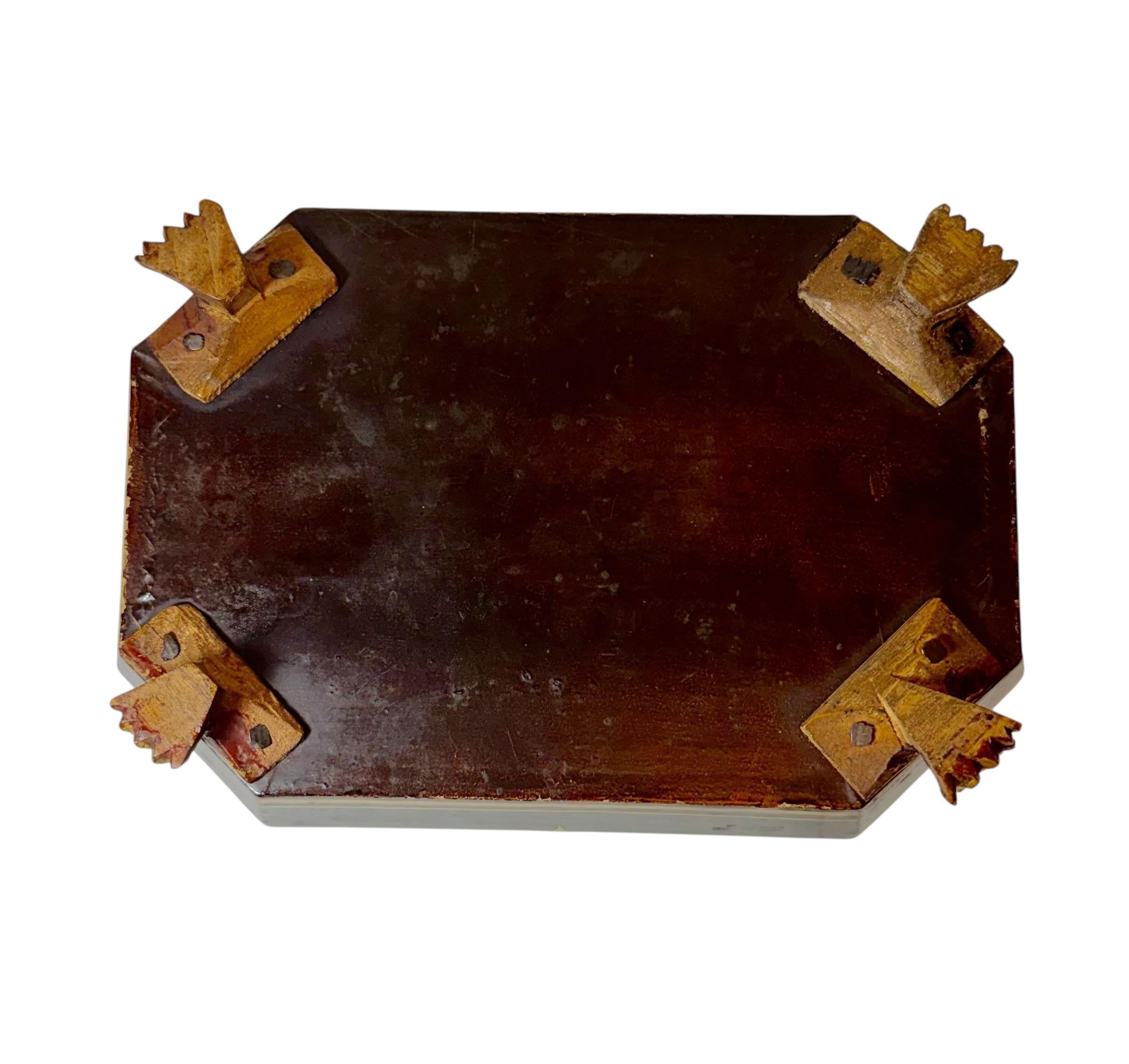 Porta tè in lacca cinese in vendita 8