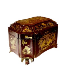 Chinese Lacquer Tea Caddy