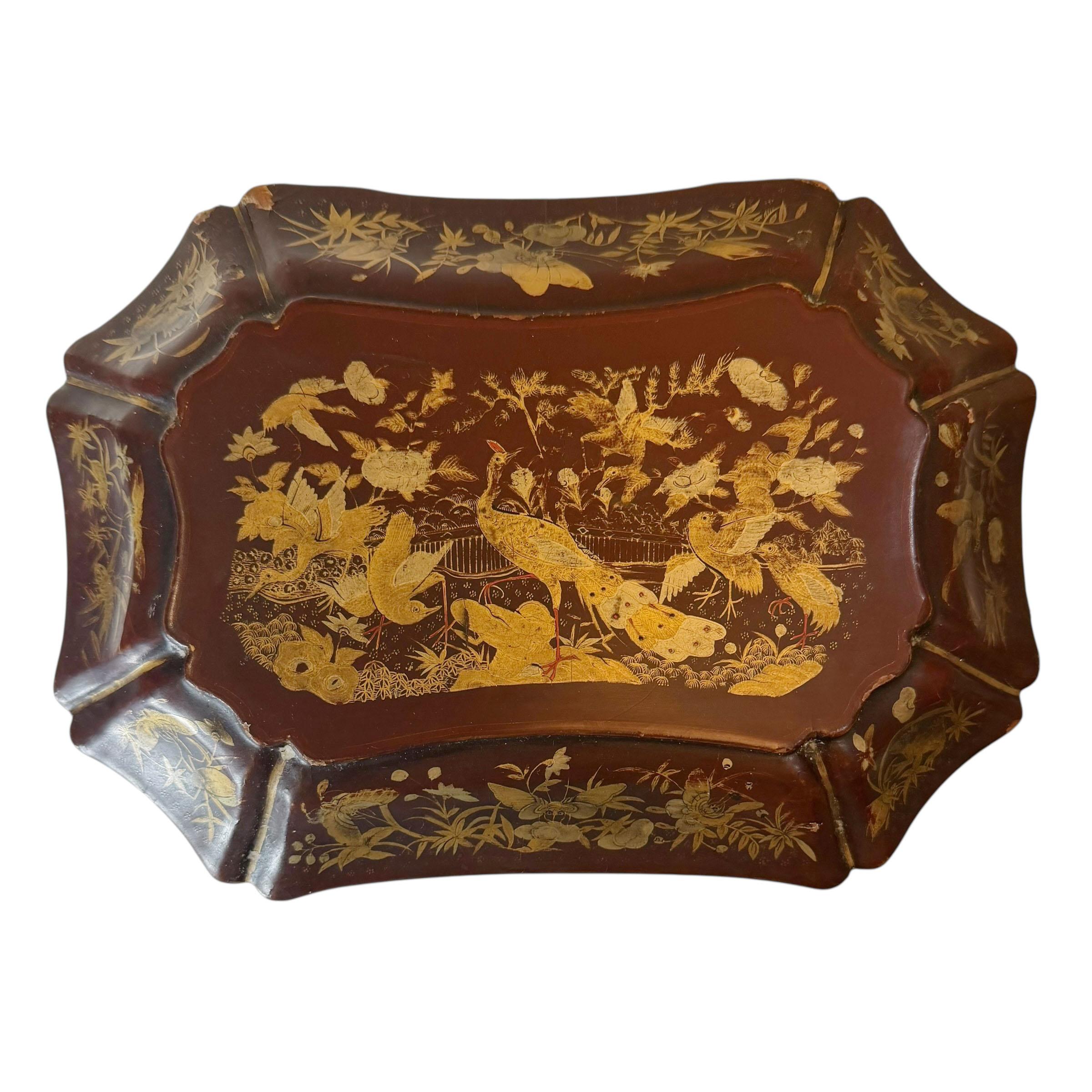 Porta tè in lacca cinese In condizioni buone in vendita a Tampa, FL