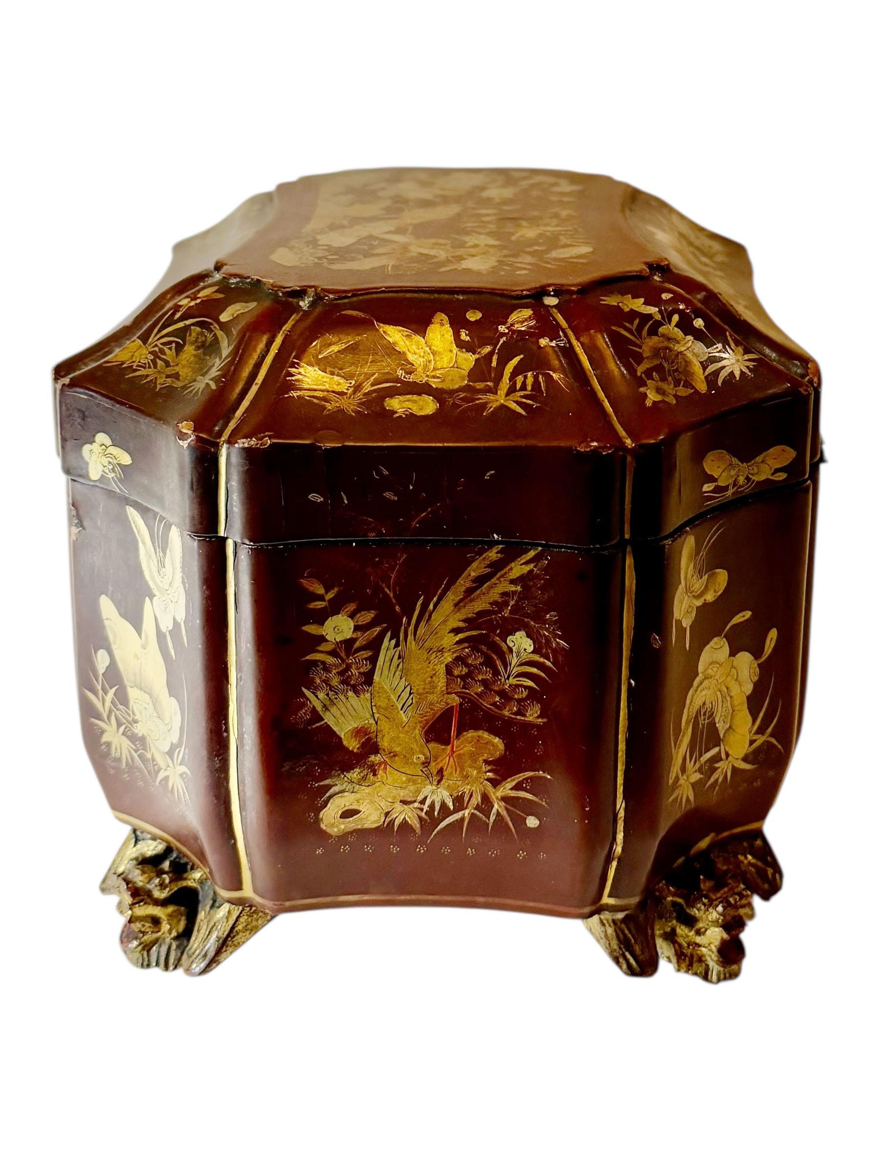 Porta tè in lacca cinese in vendita 2
