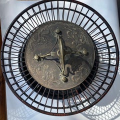 Chinese Lacquered and Metal Birdcage