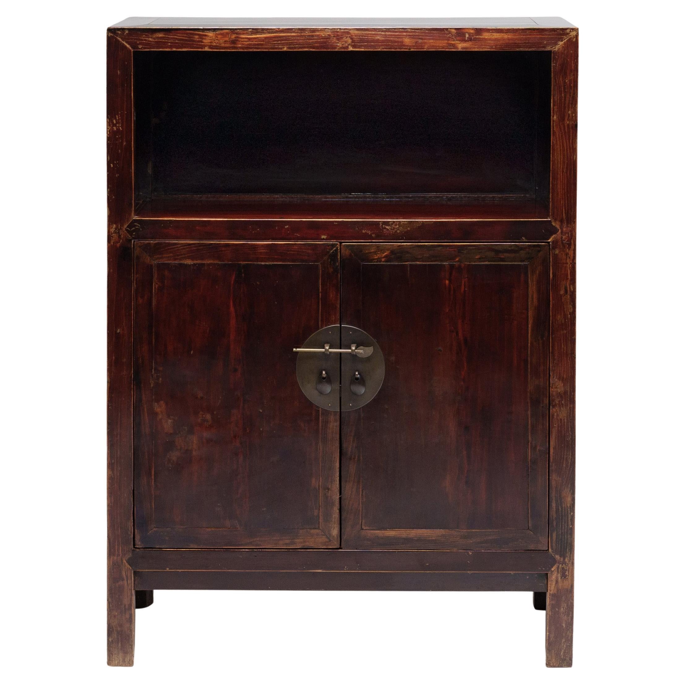 Chinese Lacquered Book Cabinet, c. 1900