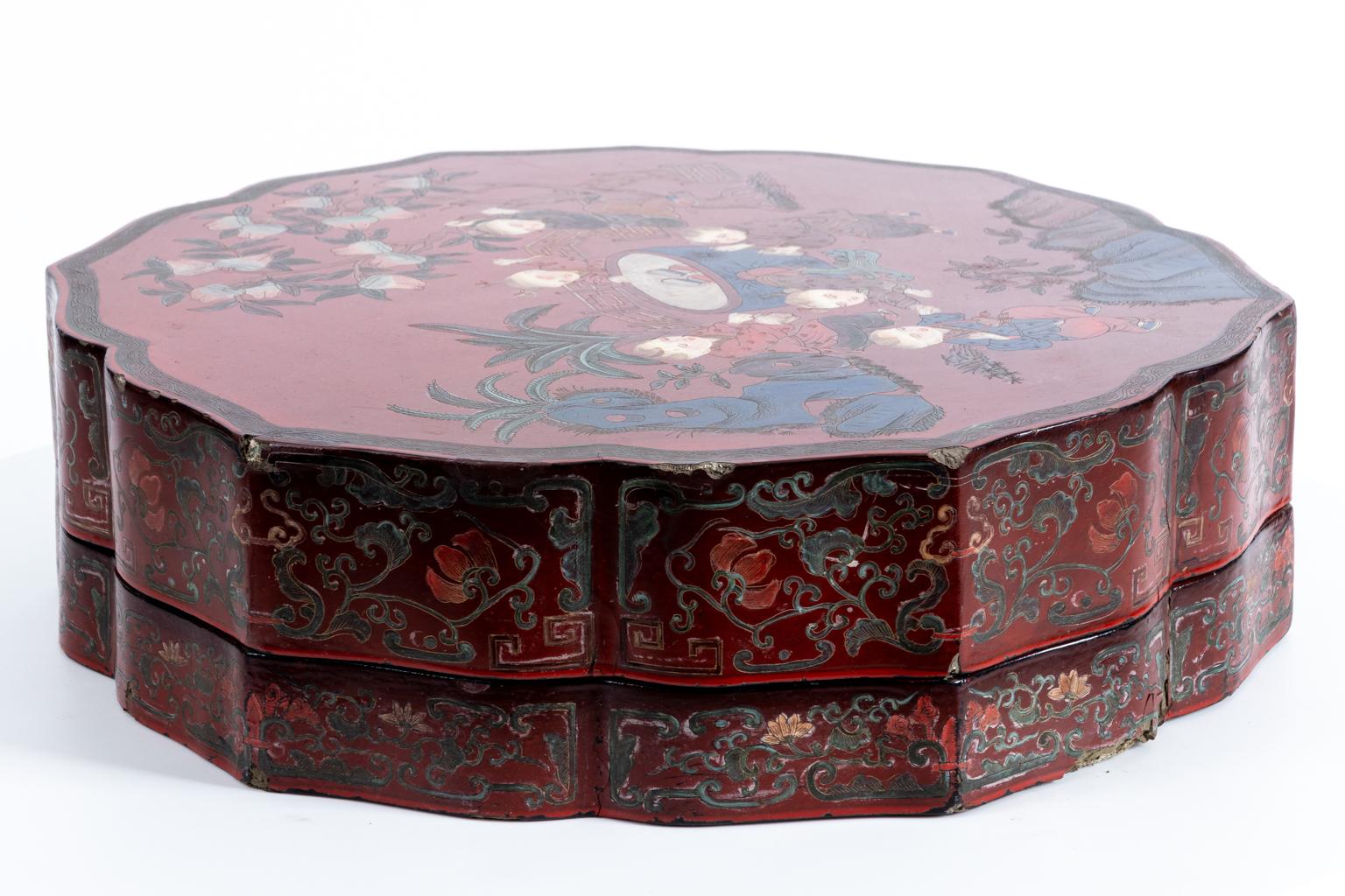 Painted Chinese Lacquered Box