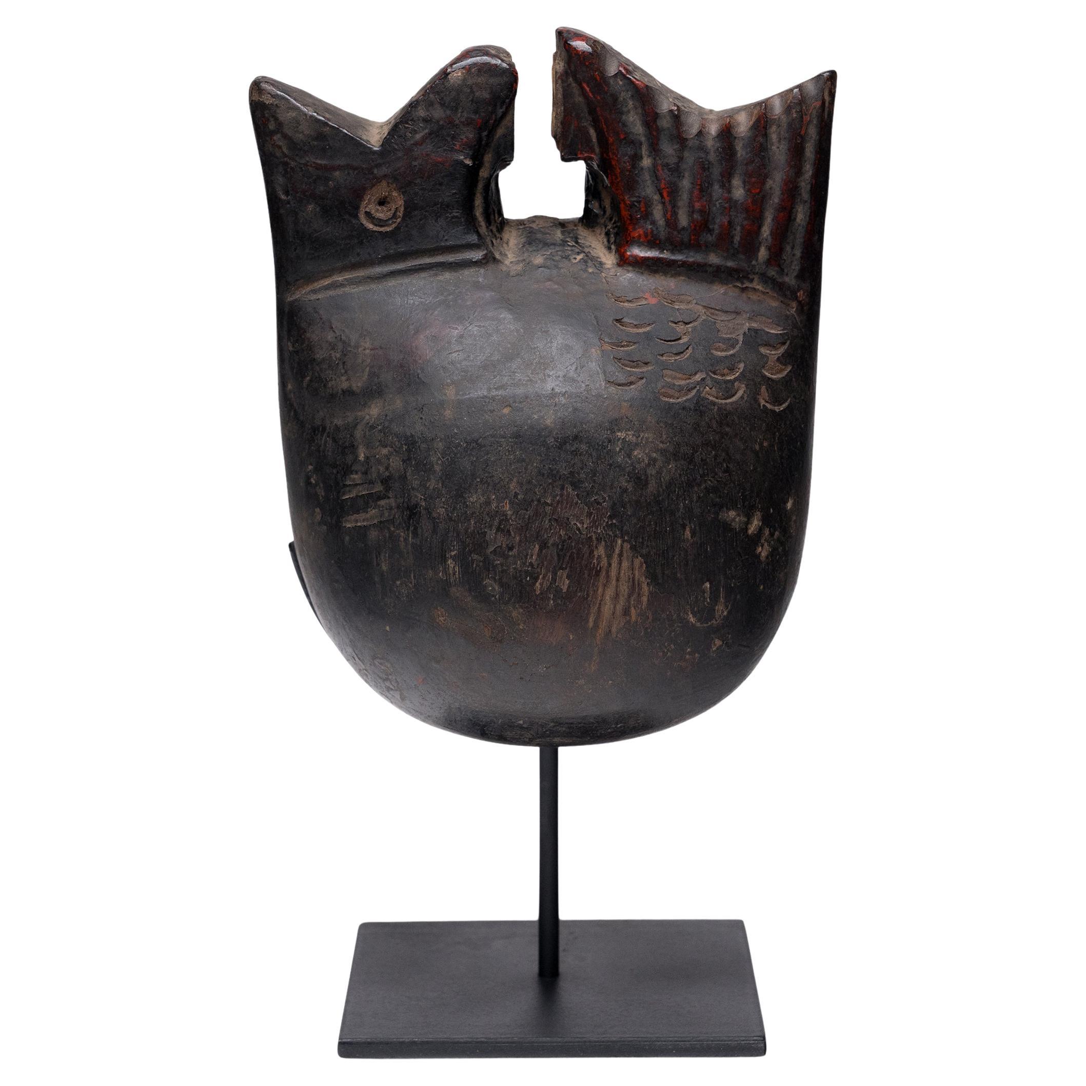 Chinese Lacquered Buddhist Fish Bell, c. 1800