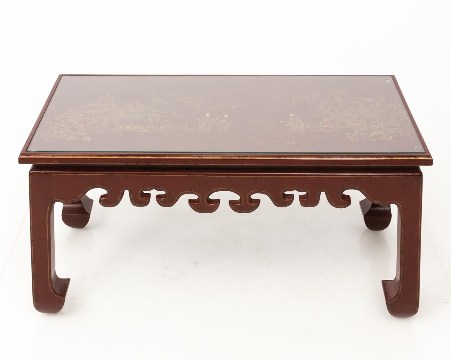 Chinese Lacquered Coffee Table For Sale 2