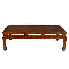 Chinese Lacquered Coffee Table in Caramel
