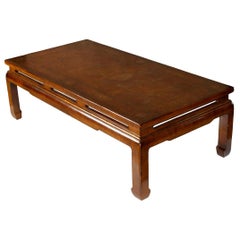 Chinese Lacquered Coffee Table in Caramel