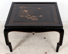 Chinese Lacquered Coffee Table with Greek Key Border