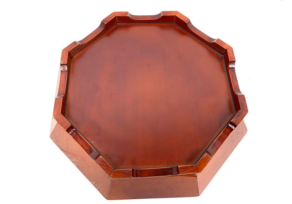 20th Century Chinese Lacquered Octagonal Nesting Bowls For Sale